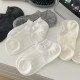 Women's Bamboo Fiber No-Show Socks: Breathable, Non-Slip, Seamless Summer Ankle Socks