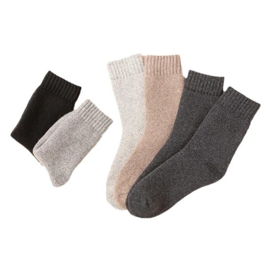 Extra Thick Wool Socks for Men and Women - Heavy Fleece Lined Winter Socks, Mid-Calf Thermal Socks