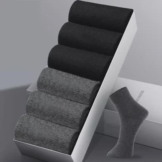 Men's Combed Cotton Socks | Breathable Summer Mid-Calf Dress Socks for Business & Casual Wear