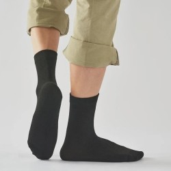 Men's Combed Cotton Socks | Breathable Summer Mid-Calf Dress Socks for Business & Casual Wear