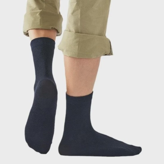 Men's Combed Cotton Socks | Breathable Summer Mid-Calf Dress Socks for Business & Casual Wear