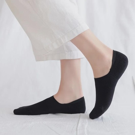 Breathable Cotton No-Show Socks for Women, Low Cut Invisible Liner Socks, Moisture-Wicking & Comfortable