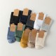 No-Slip Crew Socks for Men - 168 Needle Knit Cotton Retro Athletic Socks