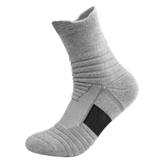 Elite Basketball Socks with Thick Terry Cushioning | Mid-Calf High-Performance Sports Socks for Running & Outdoor