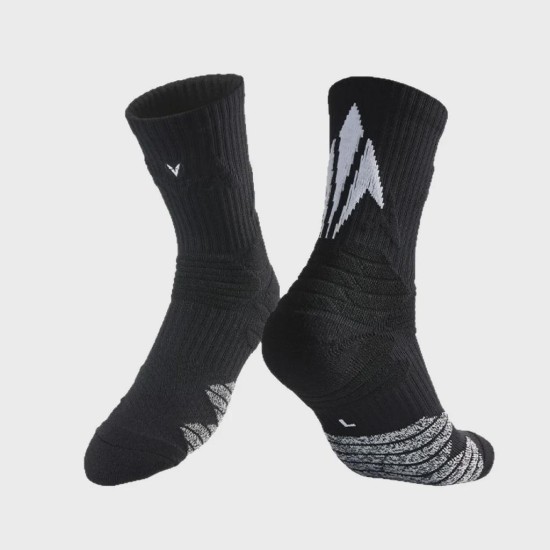 Elite Basketball Socks with Terry Cushioning | High-Top & Mid-Calf Athletic Socks for Men & Youth