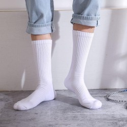 Thick Terry Cushion Athletic Socks | High Cotton Mid-Calf Basketball Socks for Men & Women | Breathable & Warm for
