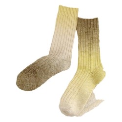 Gradient Color Wool Socks for Women | Thick & Fleece-Lined Winter Mid-Calf Socks for Home & Outdoor Wear