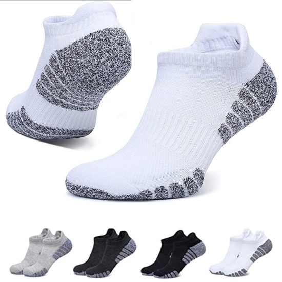 Thick Terry Cushioned Running Socks - Non-Slip, Moisture-Wicking & Breathable Sports Socks