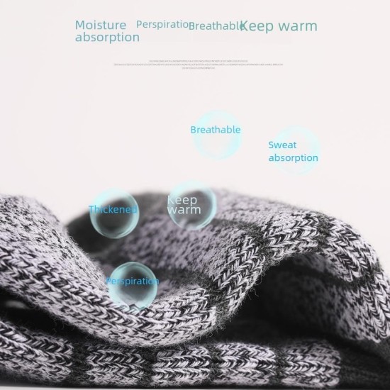 Thick Terry Cushioned Running Socks - Non-Slip, Moisture-Wicking & Breathable Sports Socks
