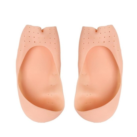 Breathable Open-Toe Socks for Women & Men - Heel Protectors with Anti-Slip Grip, Toe Separators for Sandals